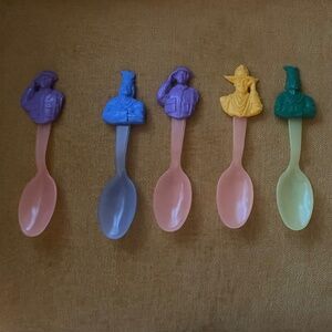 Set of 6 Vintage Indian in the Cupboard Spoons, Baskin Robbins
